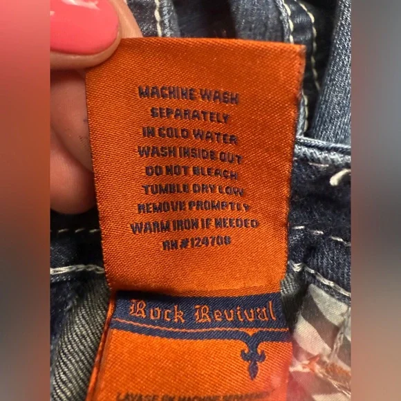 Rock Revival Women's Thick Stitch Jeans Dee Skinny  Size 26 Thick Stitch - Picture 10 of 15